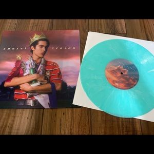 Conan Gray Sunset Season EP, marble sea foam vinyl record